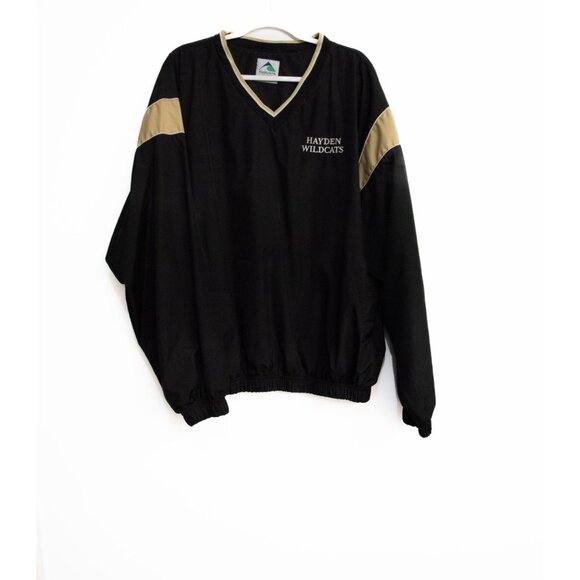 Hayden Wildcats Augusta Sportswear Pullover Jacket V-Neck Black & Gold - Picture 1 of 8